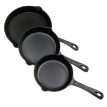 Pre-Seasoned Gusseisen Küchengeschirr Pfanne Set - 3-teiliges Set